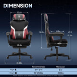 Ergonomic Mesh Gaming Chair with Footrest - High-Back Reclining Office Chair