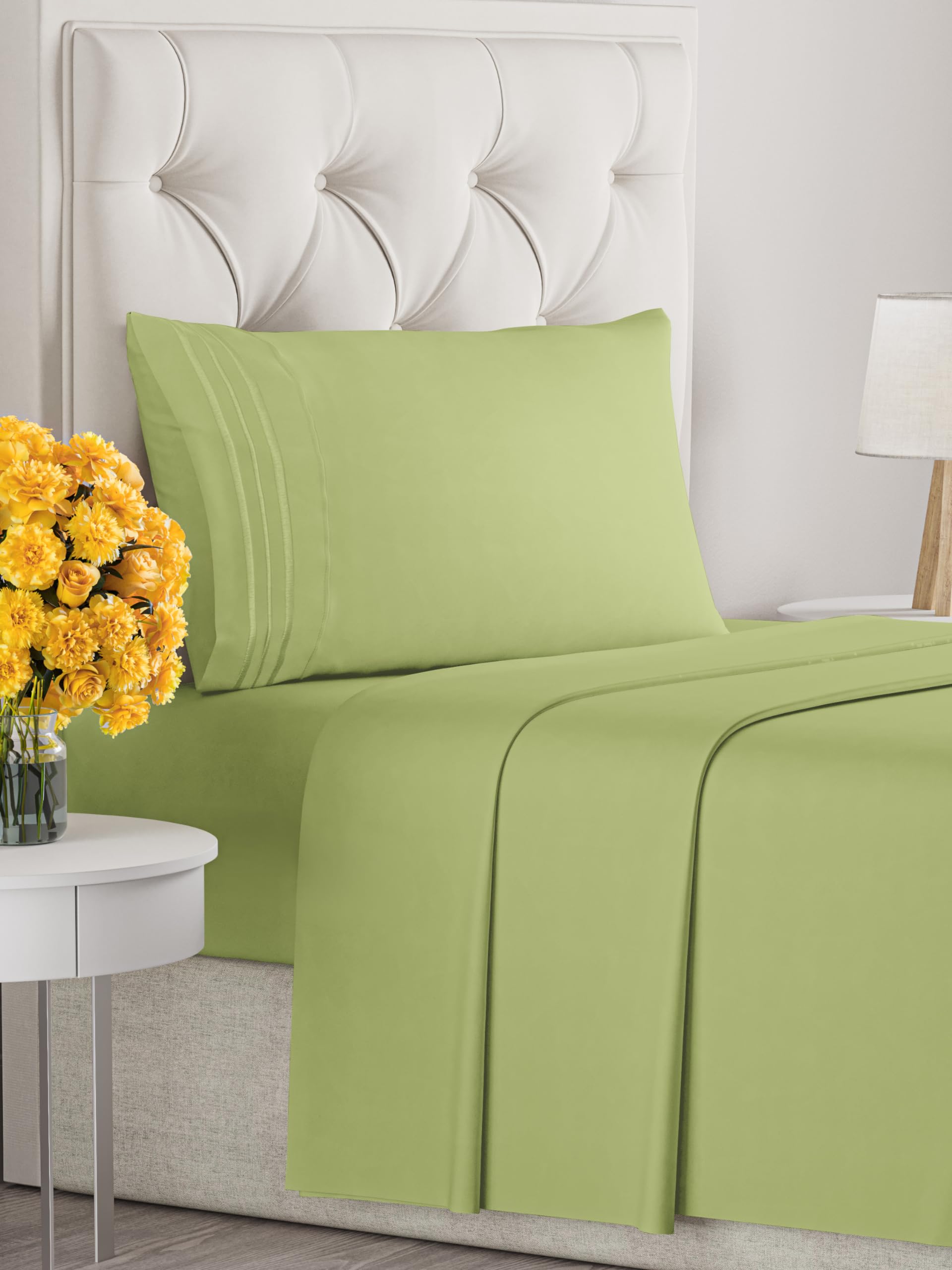 Twin Size 3 Piece Sheet Set - Comfy Breathable & Cooling Sheets