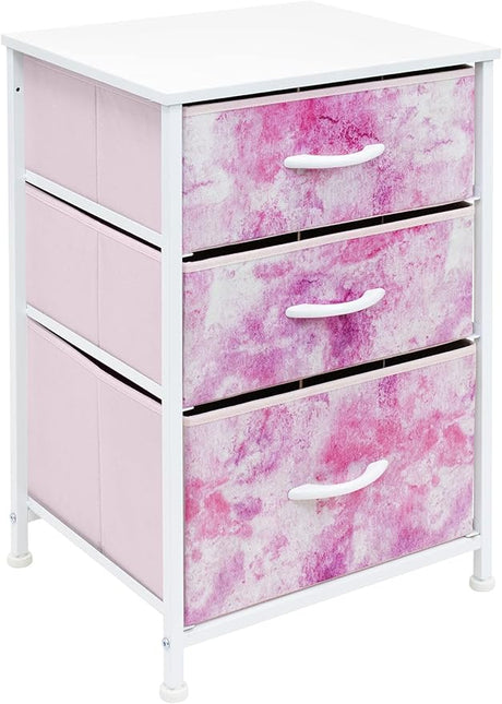 with 3 Drawers - Furniture Storage Chest Tower Unit for Bedroom, Hallway, Closet, Office