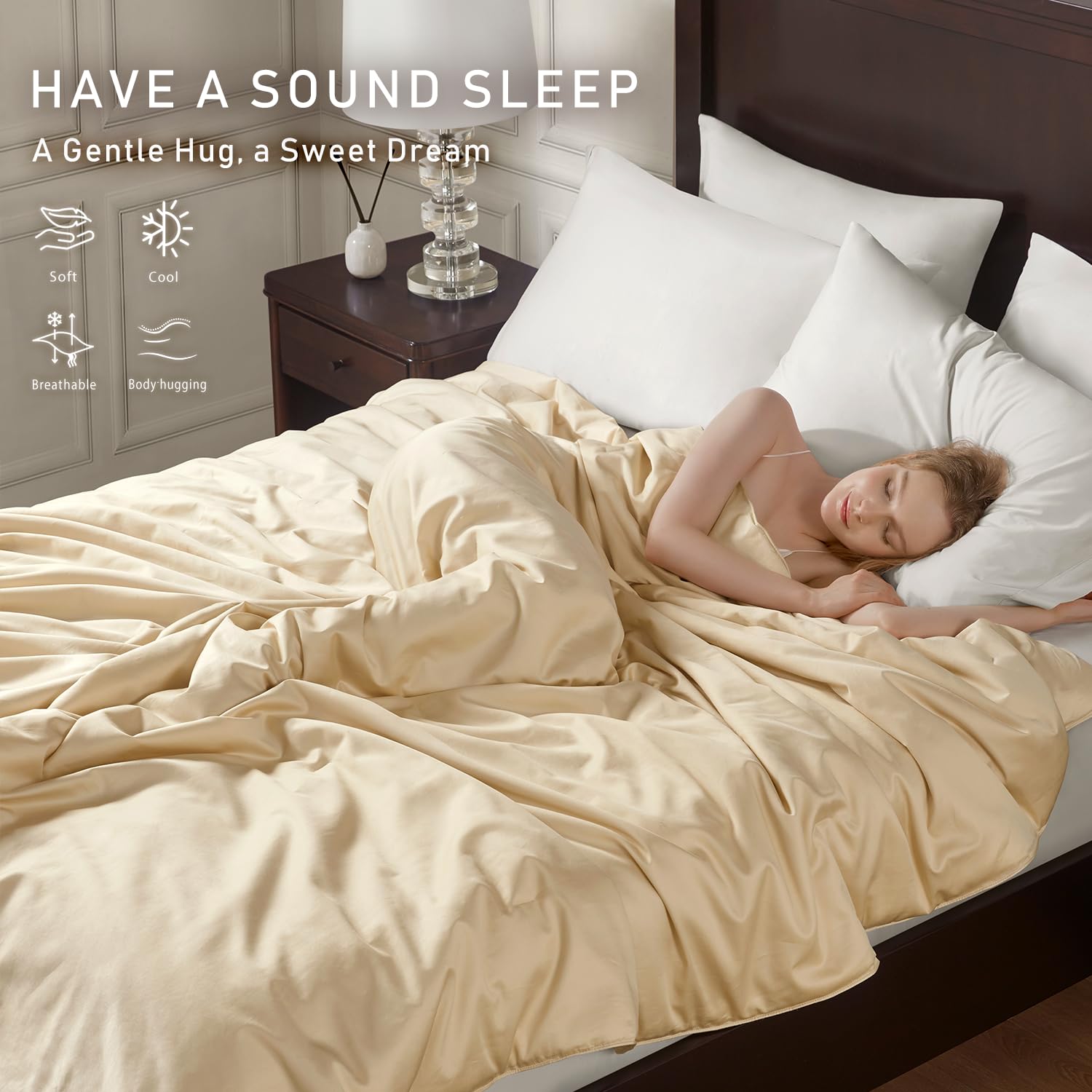SilKicah Silk Comforter King Size, 100% Natural Silk Filled Duvet Breathable Lightweight Pure Silk Quilt for Summer Season(102"×90")