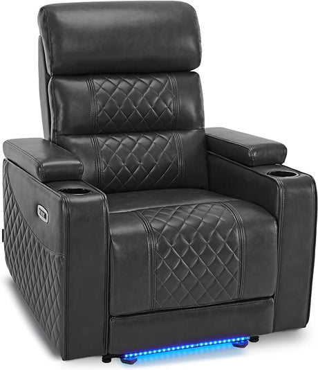 Power Recliner Chair with Adjustable Headrest for Living Room, Electric Reclining Sofa