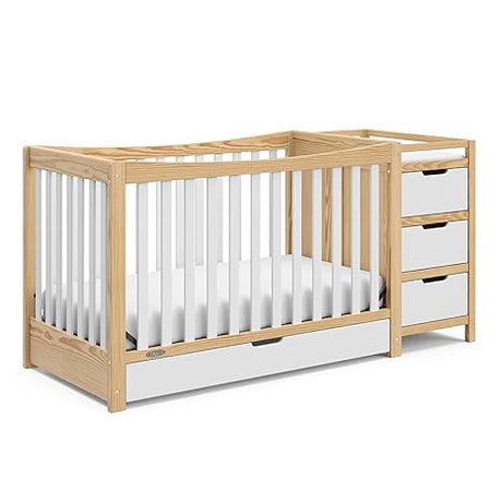 4-In-1 Convertible Crib & Changer With Drawer (Espresso) – GREENGUARD Gold Certified,