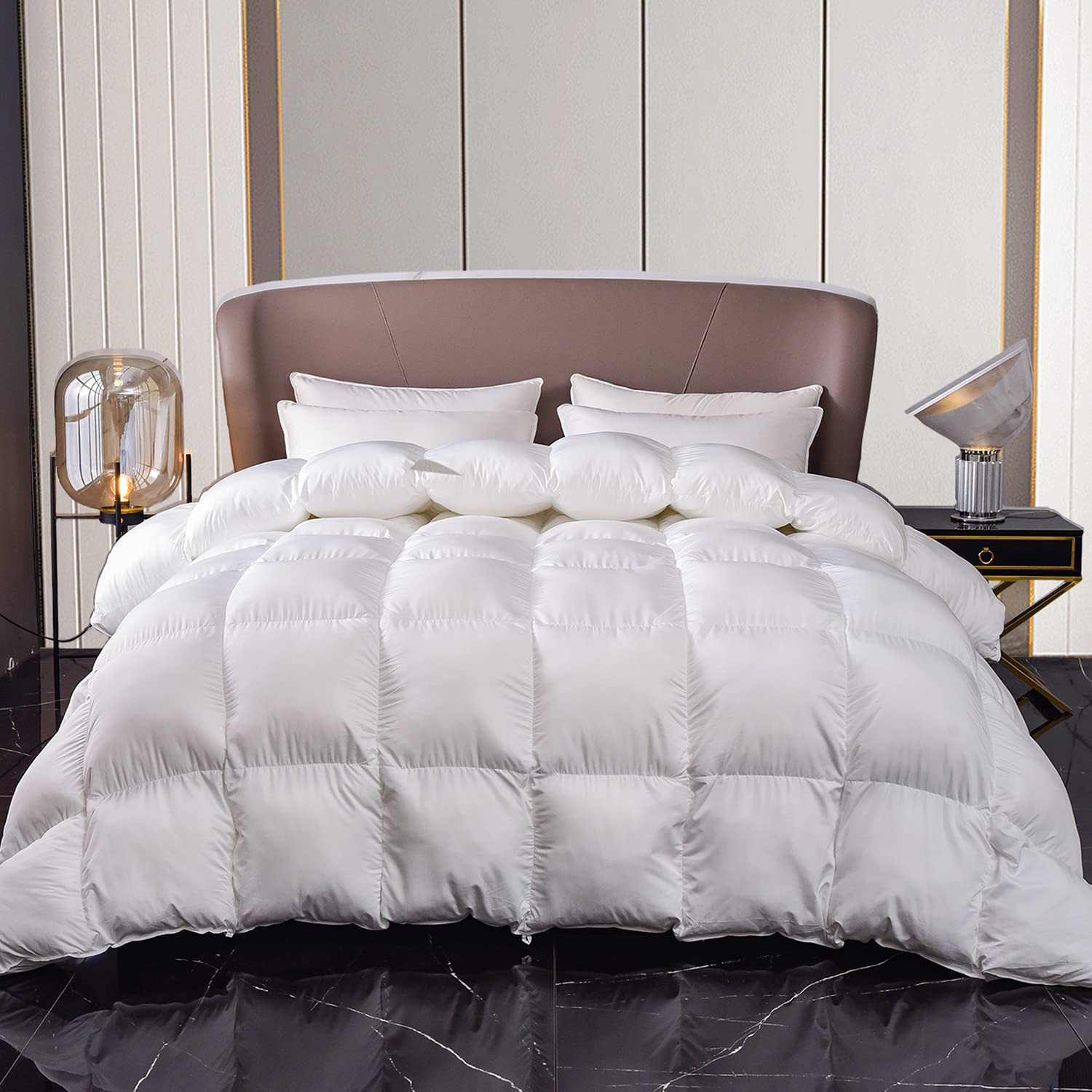 Down Alternative Comforter King Size, Winter Warm Duvet Insert Fluffy Bed