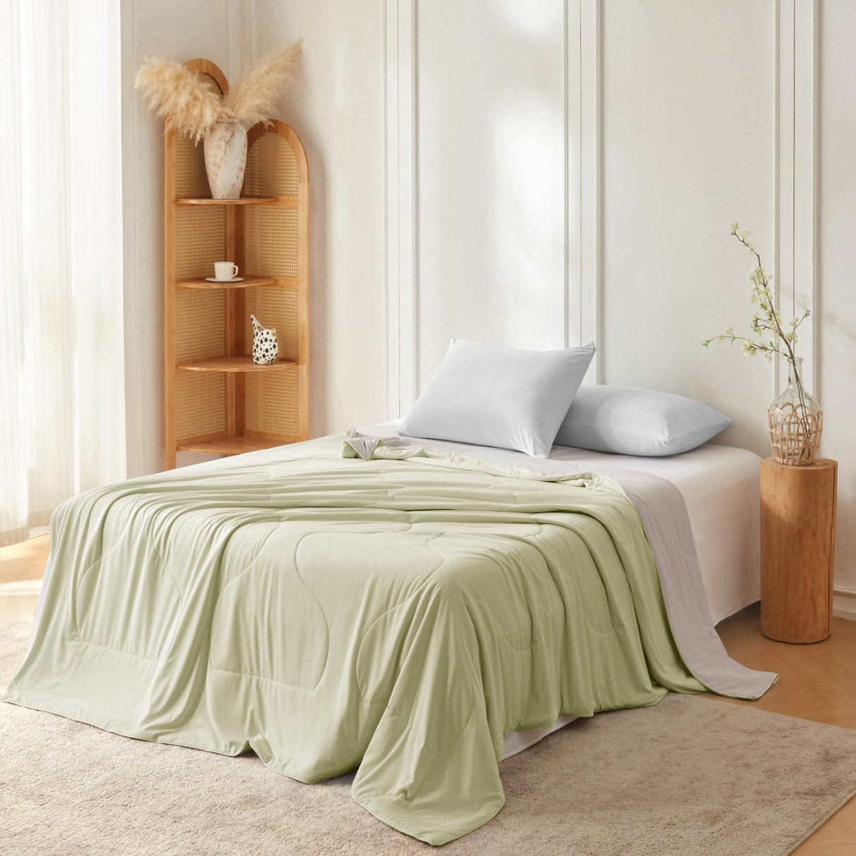 Cooling Comforter Queen Size, Cold Blankets for Hot Sleepers and Night Sweats