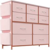 Multifunctional Drawer Tower - Spacious Storage with 10 Drawers, Fabric Pockets