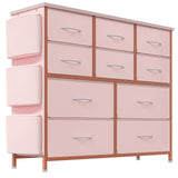 Multifunctional Drawer Tower - Spacious Storage with 10 Drawers, Fabric Pockets