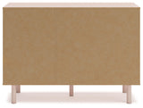 Signature Design by Ashley Wistenpine Modern 6-Drawer Dresser with Safety Stop, Pink
