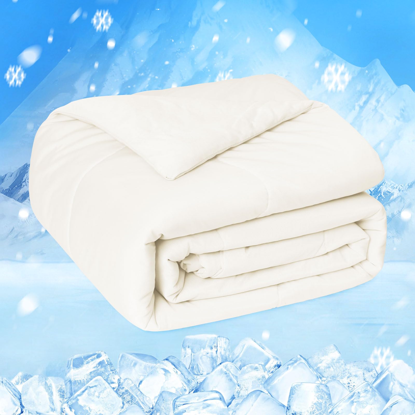 Cooling Comforter Japanese Double-Sided Cold Tech Fabric Cooling Blanket for Night