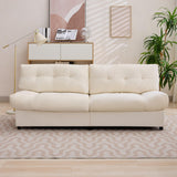 80" Chenille Loveseat Sofa, Comfy Cloud Couch Sofa with Pillow-Designed Armrest