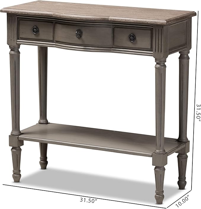 Console Tables, One Size, Gray