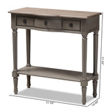 Console Tables, One Size, Gray