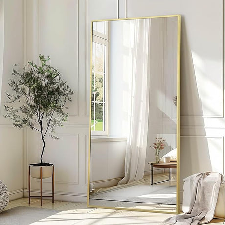 Full Length Mirror, 76"x34" Oversized Floor Mirror Free Standing, Large Full Body Mirror