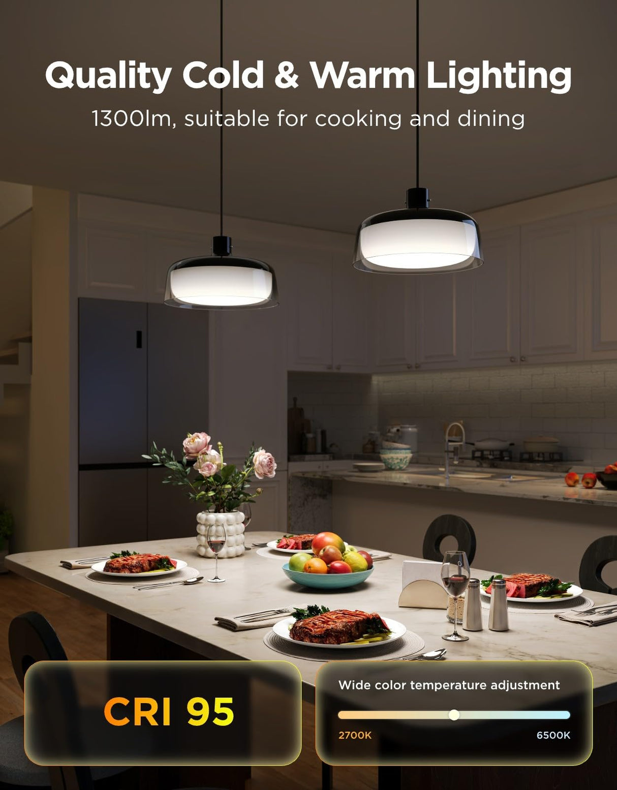 RGBIC Smart Pendant Light for Kitchen Island