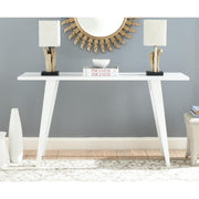 Home Collection Manny Mid-Century White Lacquer Console Table