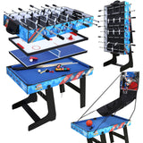 4 in 1 Multi Game Table 4 FT Combo Game Table Set w/Pool/Snooker,Soccer Foosball