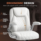 Ergonomic Office Chair with Flip-Up Arms & Lumbar Support