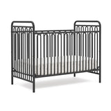 4-in-1 Metal Convertible Crib, Charcoal Grey