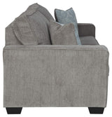 Altari Modern Queen Sofa Sleeper with 2 Accent Pillows, Light Gray