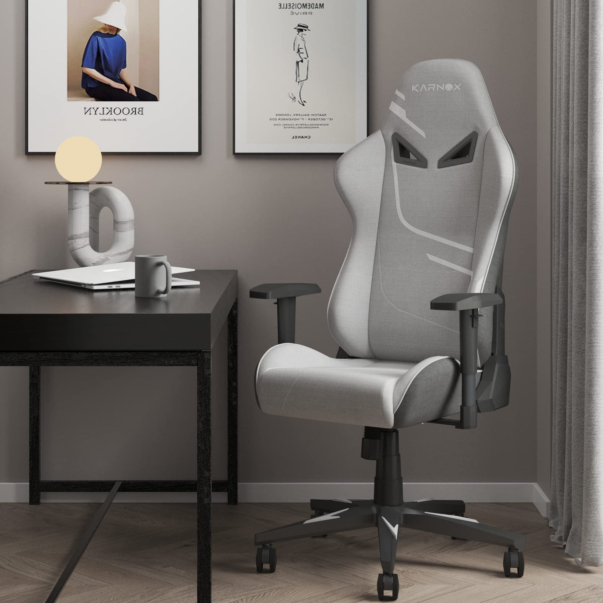 Ergonomic Gaming Chair with Lumbar Support - Adjustable Reclining Office Chair