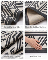 Outdoor Rug Carpet 6x9 ft, Flatweave Textured Outdoor Patio Rug Non Slip