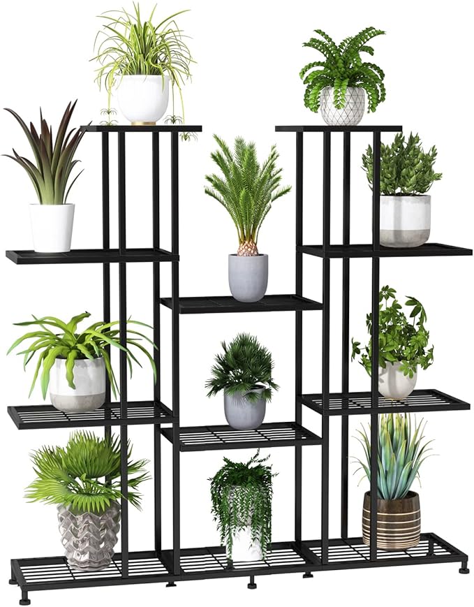 Metal Plant Stand, 5 Tiers Multifunctional Plant Stands for Indoor Plants