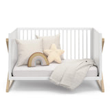 3-in-1 Convertible Crib (Driftwood) - Easily Converts to Toddler Bed & Daybed, 3-Position A