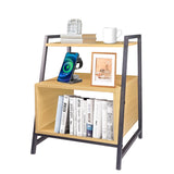 Side Table Small End Table with Open Storage Shelf Night Stands Side Table Bedroom