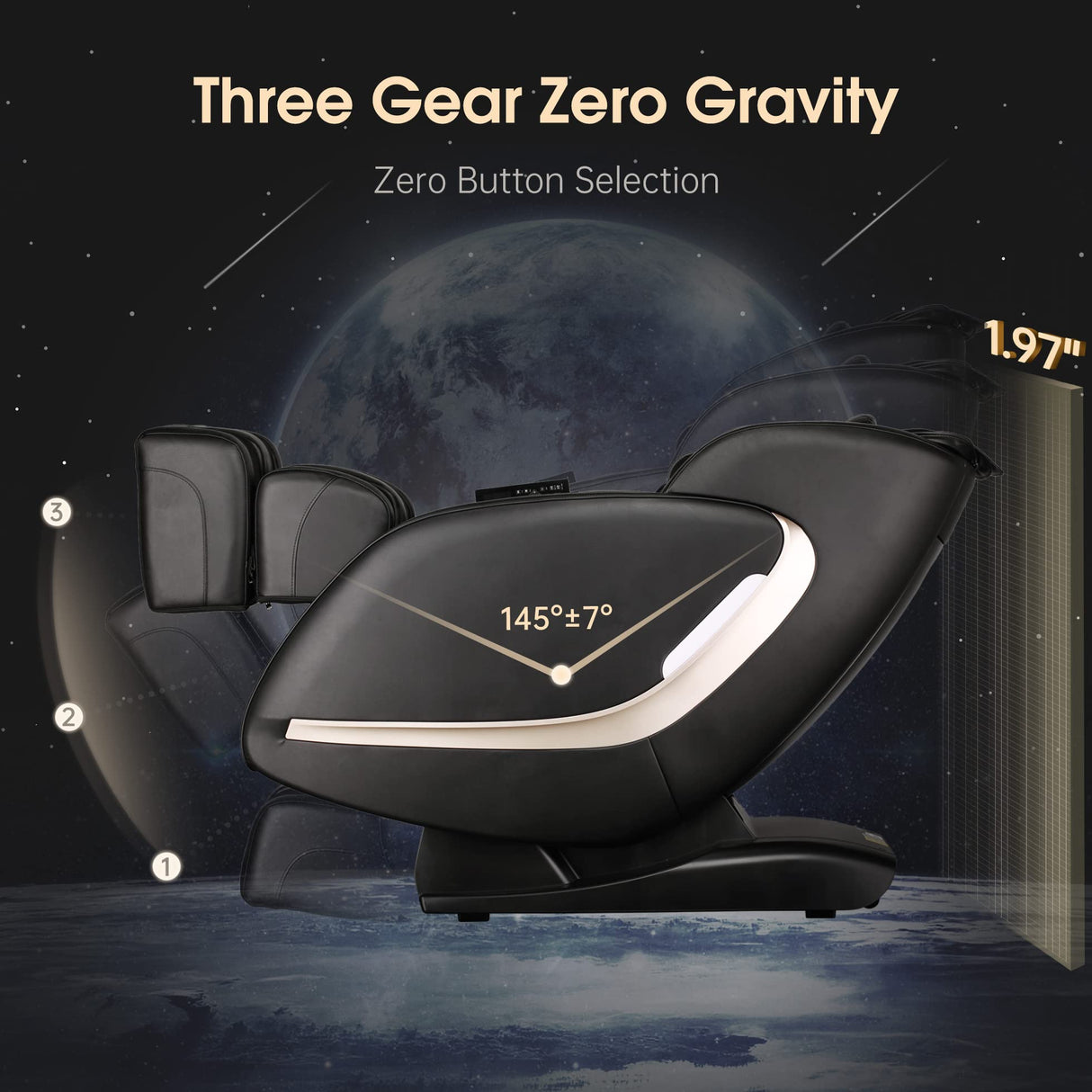 SL Track Massage Chair, Zero Gravity Massage Chairs Full Body with APP, Waist