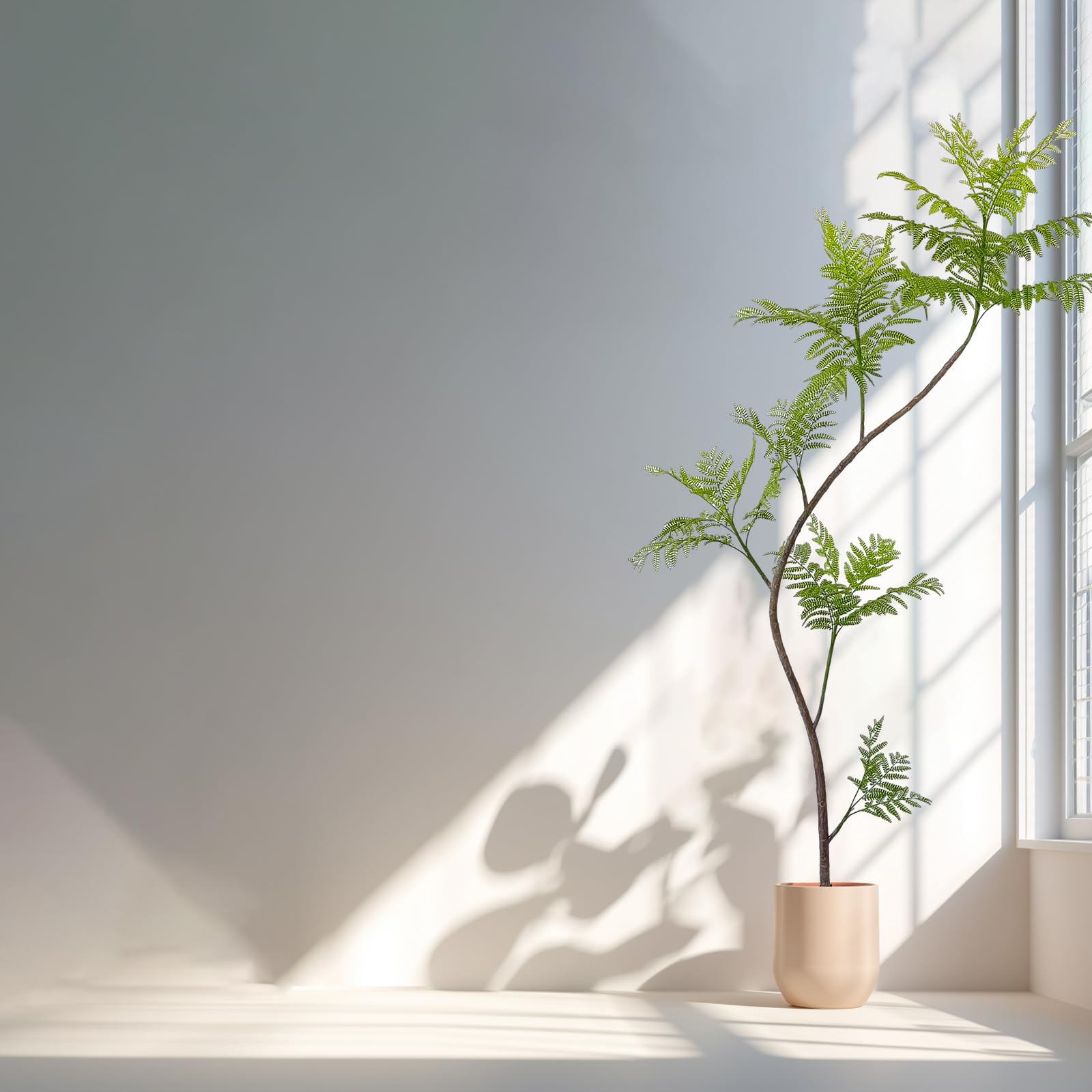 Artificial Jacaranda mimosifolia Tree, 86in Tall Fake Plants Artificial Umbrella