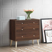4-Drawer Dresser, Free-Standing Chest Wood Legs