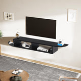 Floating TV Stand with Storage, 55" Floating TV Shelf for Wall