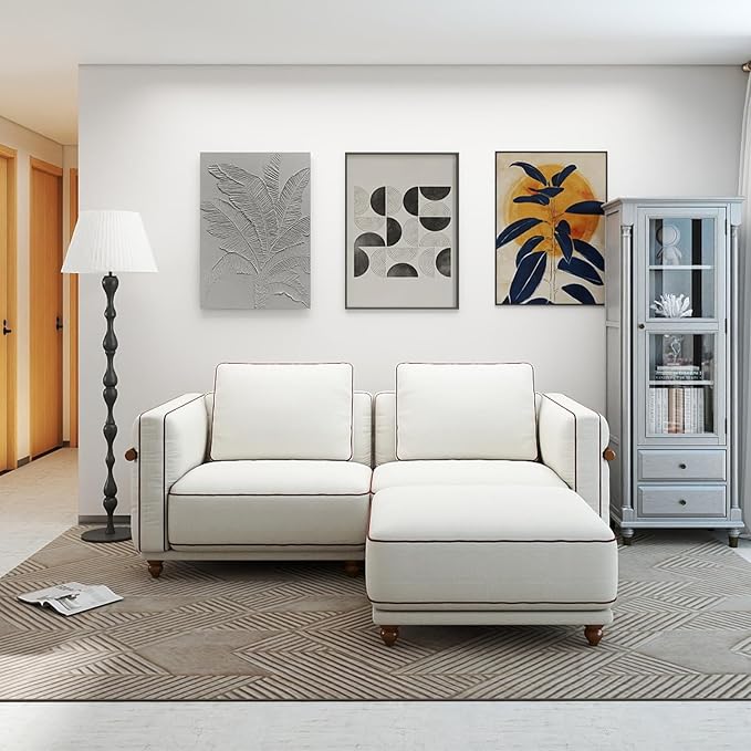 Modular Sectional Sofa,157.5" Luxury Cloud Sofa Sets with Ottoman