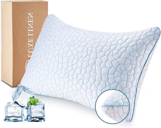 Reversible Soft & Cooling Bed Pillow for Sleeping Set of 2
