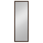 Kate and Laurel Evans Wood Framed Wall Panel Mirror, 16 x 48 Walnut Finish