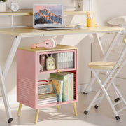 Nightstand, Small End Tables with Storage Drawer, Metal Side Table, Kid's Night Stand,