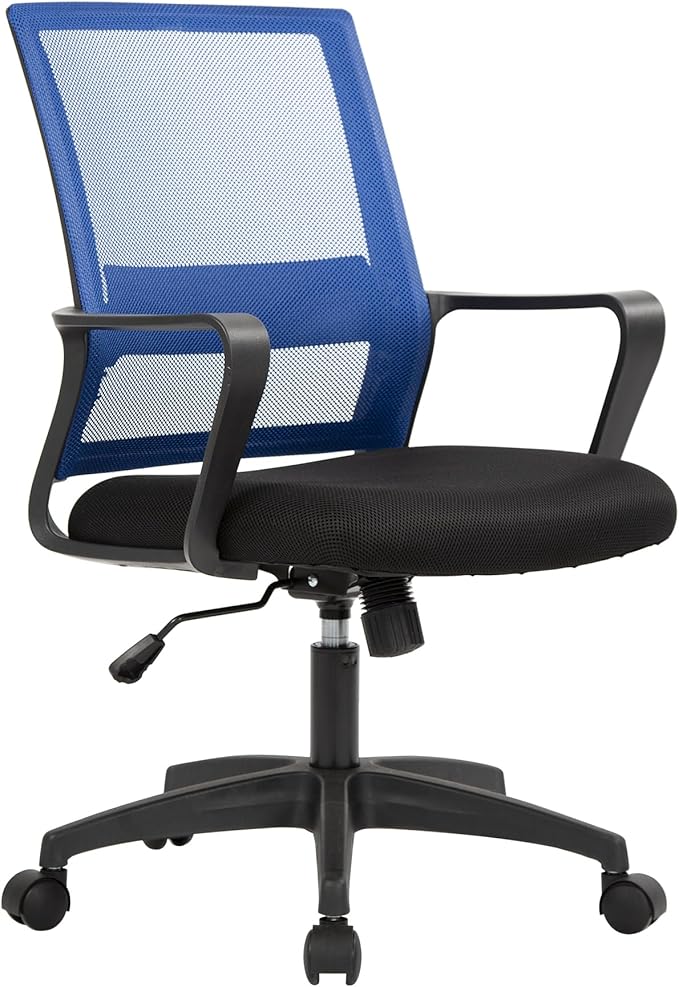 Office Chair Computer Chair Ergonomic Mesh Chair Mid-Back Home Office Swivel Chair