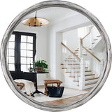 12" Gold Round Convex Mirror - Decorative Wall Mirror