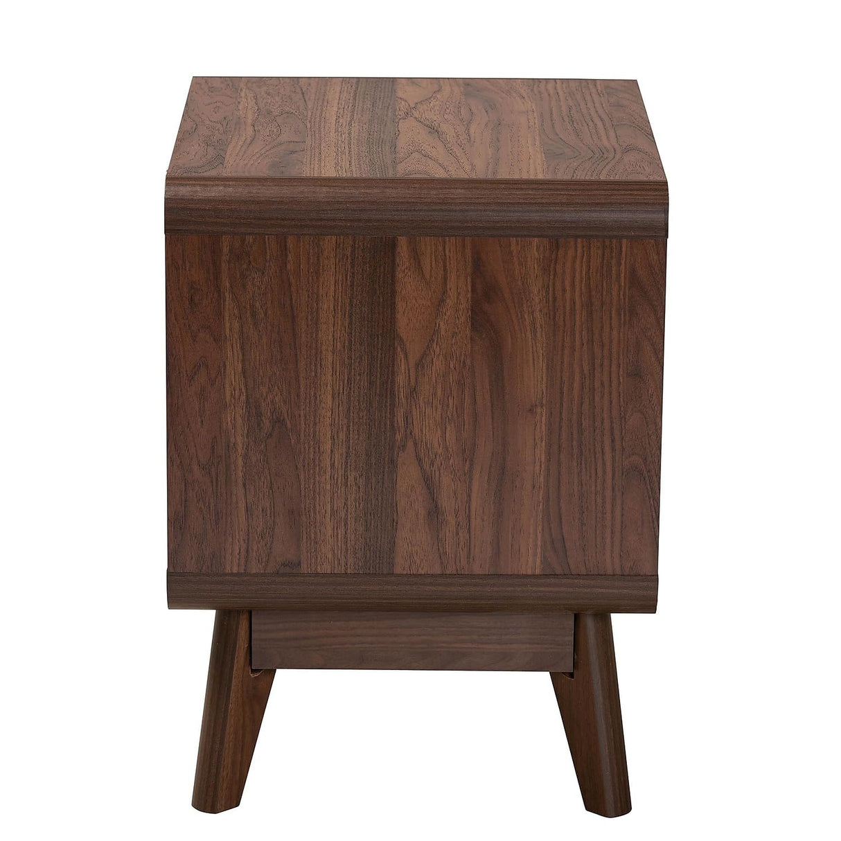 Markell Walnut Brown Finished Wood 2-Drawer Nightstand