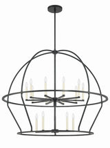 15 Light Black Chandelier