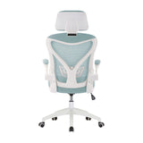 Raif Office Chair with Headrest, S-Shaped Breathable Mesh Back, Central Tilt System