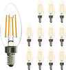 LED Dimmable Edison Light Bulbs 4W, 2200K-2400K Warm White (Amber Glass) ST64