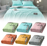 Comforter: Cooling Fiber Quilt for Hot Sleepers & Night Sweats - Lightweight, Soft(D)