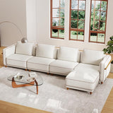 Modular Sectional Sofa,157.5" Luxury Cloud Sofa Sets with Ottoman