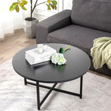 Round Coffee Tables, Accent Table Sofa Table Tea Table with Storage 2-Tier