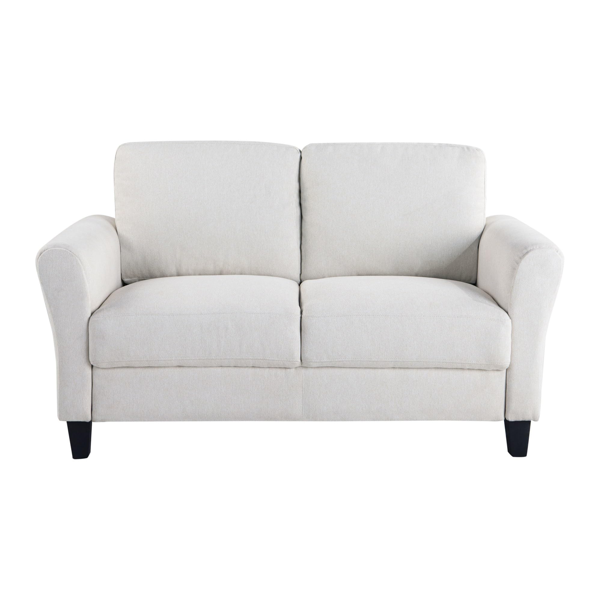 Solutions Watford Loveseat with Rolled Arms, Oyster