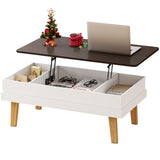 Lift Top Coffee Table, Easy-to-Assembly Coffee Table with Large Hidden Storage Compartment