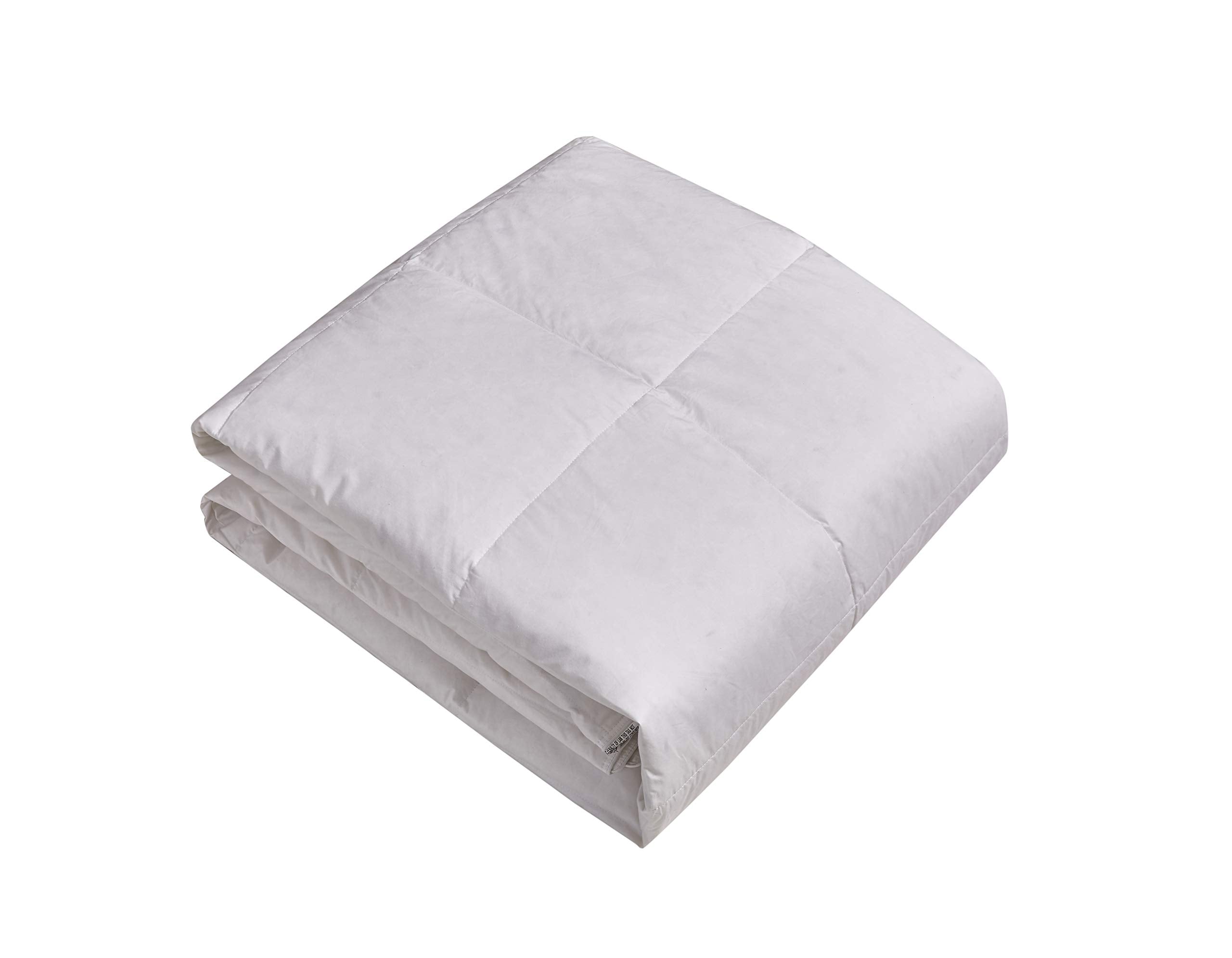 Oversized Hungarian White Goose Down Comforter King in White color