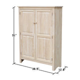 Double Jelly Cupboard-51 H Cupboard, 51-Inch, Unfinished