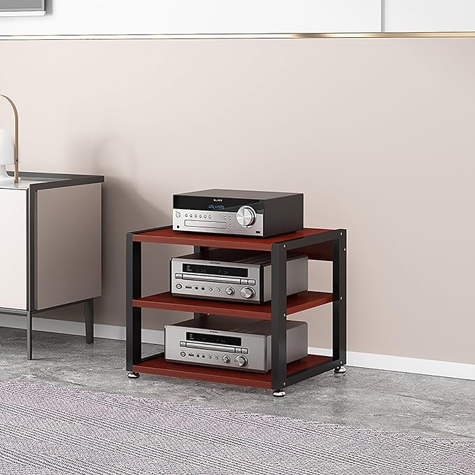 Media Cabinet Stand Audio/Video Component Cabinet Stereo Rack Audio Tower