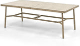 Patio Table for 8, Large Modern Rectangle Outdoor Dining Table